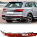 KAKSEY Rear Bumper Reflector Tail Light Fog Lamp Compatible with Audi Q7 2016 2017 2018 2019 2020 2021 2022 Replace 4M0945096A (Right Passgenger Side)