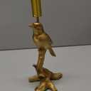 Candlestick Holder Indoor Home Decor - Resin Vintage Candle Holder Gold Bird Decorations Holiday Wedding Tabletop Centerpiece Candle Sticks Holder Decor 5.5 * 5 * 11.25 Inch Braxio