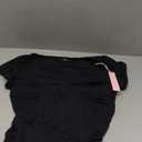 QINSEN Women's V Neck Short Sleeve T Shirts Double Lined Tee Seamed Cup Going Out Tops (Large, Black)
