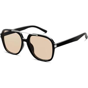 2 x Retro Aviator Sunglasses for Women Men 2026 Trendy Oversized Square 70s Tinted Sunnies Trending