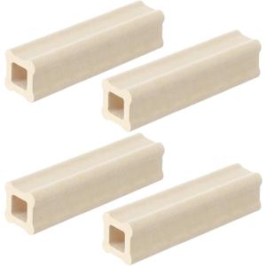 Nuanchu 4 Pack 4 x 1 Inch Kiln Post High Alumina Kiln Posts Square Ceramic Shelf Supports for High Temperature Kilns Sturdy Firing Posts