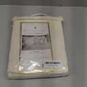 King Charles Modern Farmhouse Floral Matelasse Decorative Pillowcase, 100% Cotton Breathable Bedding, King Sham (20" x 36"), Ivory