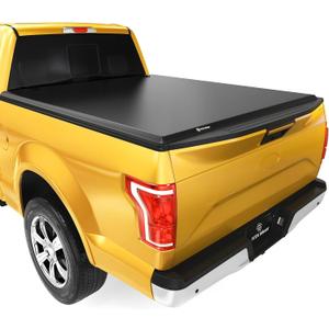 YITAMOTOR Soft Tri-fold Truck Bed Tonneau Cover Compatible with 2015-2025 Ford F-150 5.5 ft bed