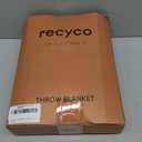 RECYCO Throw Blanket Soft Cozy Chenille Throw Blanket with Fringe Tassel for Couch Sofa Chair Bed Living Room Gift(Brown, 50'' x 60'')