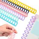 30-Pack Plastic Binding Rings 30-Hole Loose Leaf Binder Mechanism for DIY Notebook Comb Binding Spines and Craft Projects Sturdy and Lightweight