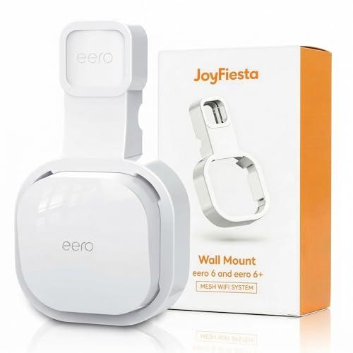 Wall Mount Holder for eero 6 and eero 6+ Router Mesh Wi-Fi System, No Messy Wires, Space Saving, Outlet Wall Mount for eero 6 Plus, Stand Bracket for eero 6 Extender, 1 Pcs