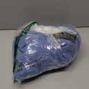 Womens V Neck Long Sleeve Cable Knit Fall Dresses Elegant Babydoll Sweater Dress, Blue, M