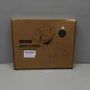 REOMORE Soft Dog Cone Collar for Large Dogs, Mesh Windows Transparent E Collar for Dog, Anti-Bite Lick Wound Healing After Surgery Neuter Safety Practical Comfy Plastic Cone Black L