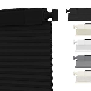 SUNOFF Cordless No Drill Blackout Cellular Shades, 30" W x 48" H, Black