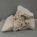 Genina Waterproof Chair Covers for Dining Room 6 Pack Kitchen Chair Covers Parson Dining Chair Slipcover,Beige