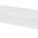 HIGH & MIGHTY 515613 Modern 36" Floating Shelf Holds up to 25lbs, Easy Tool-Free Dry Wall Installation, Flat, White
