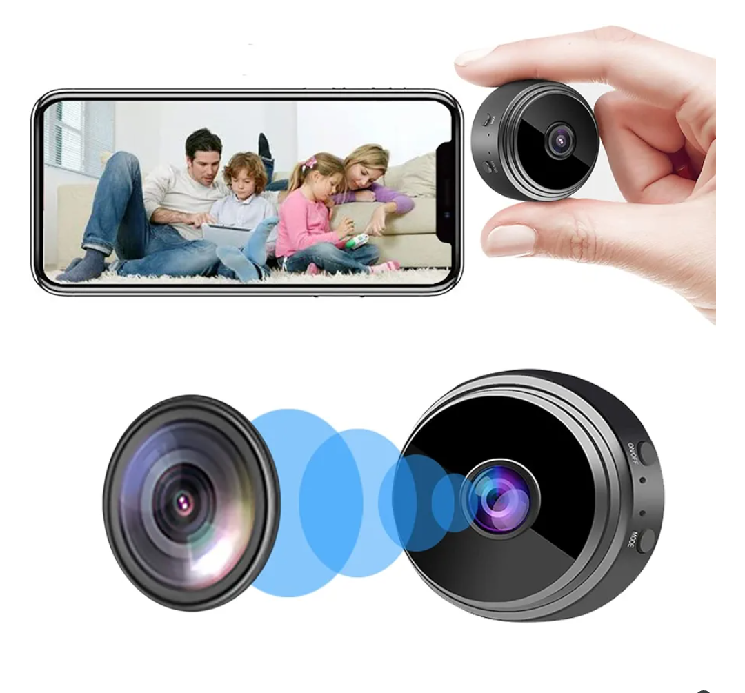 Small Camera for Spying WiF Hidden Camera Mini Spy Camera Home Security House Video Recording Remote View Phone App Control