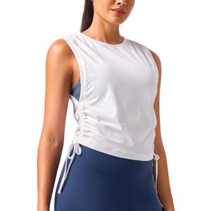 Colorfulkoala Women's Sleeveless Workout Athletic Tank Top (White, XXL)