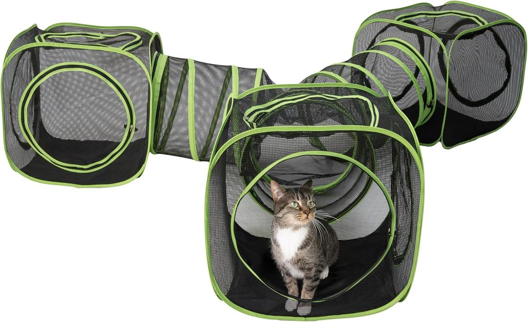 Kitty City Large Outdoor 3-Way Play Tunnel
