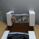 DWVO Headlight Assembly Compatible with 2004 2005 2006 2007 2008 Ford F150 Pickup 2006 2007 2008 Lincoln Mark LT Passenger and Driver Side Chrome Housing Amber Reflector