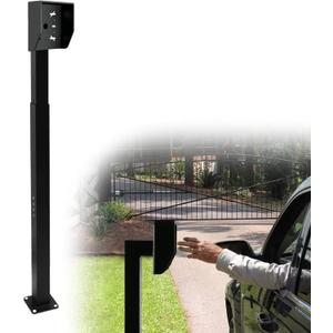 Upgraded Heavy-Duty Keypad Mounting Post Height Adjustable from 33-45 inches Stand Keypad Mounting Pedestal for Outdoor Automatic Gate Opener Systems