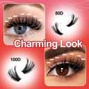 DIY Lash Extension Kit with 320pcs 3D Lash Clusters 80D+100D - Fluffy Eyelash Clusters 10-18mm, Full Thick Individual Lashes, Lash Bond and Seal, Lash Remover, Lash Tweezers for Self-Use Extensions (Style 80D-100 KIT fluffier all prestige)