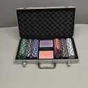 Poker Chip Set - 300PCS Poker Chips with Aluminum Case, 11.5 Gram Chips for Texas Holdem Blackjack