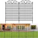 No Dig Garden Fence, Outdoor Dog Fence for Yard, 48 in, 10 Panels