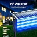 Large Solar Bug Zapper Outdoor for 4000 sq.ft Mosquito Zapper for Backyard, USB Rechargeable Fly Insect Trap, Waterproof Dusk-to-Dawn Auto On/Off for Patio Garden Camping RV