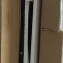 Metal Privacy Screen Outdoor 72" H47" W Freestanding Decorative Privacy Panels for Balcony, Garden, or Backyard Outdoor Room Divider for Patio Deck (73"Hx40"W, Black)