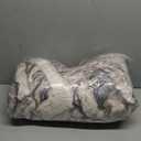 BATTILO HOME Luxury Fluffy Faux Fur Throw Blanket, Cozy Soft Warm Fur Blanket for Couch, Sofa, Chair, Bed, Plush Fuzzy Fur Throws with Long Pile & Brushed Tips, 50"x60" (Cream&grey)