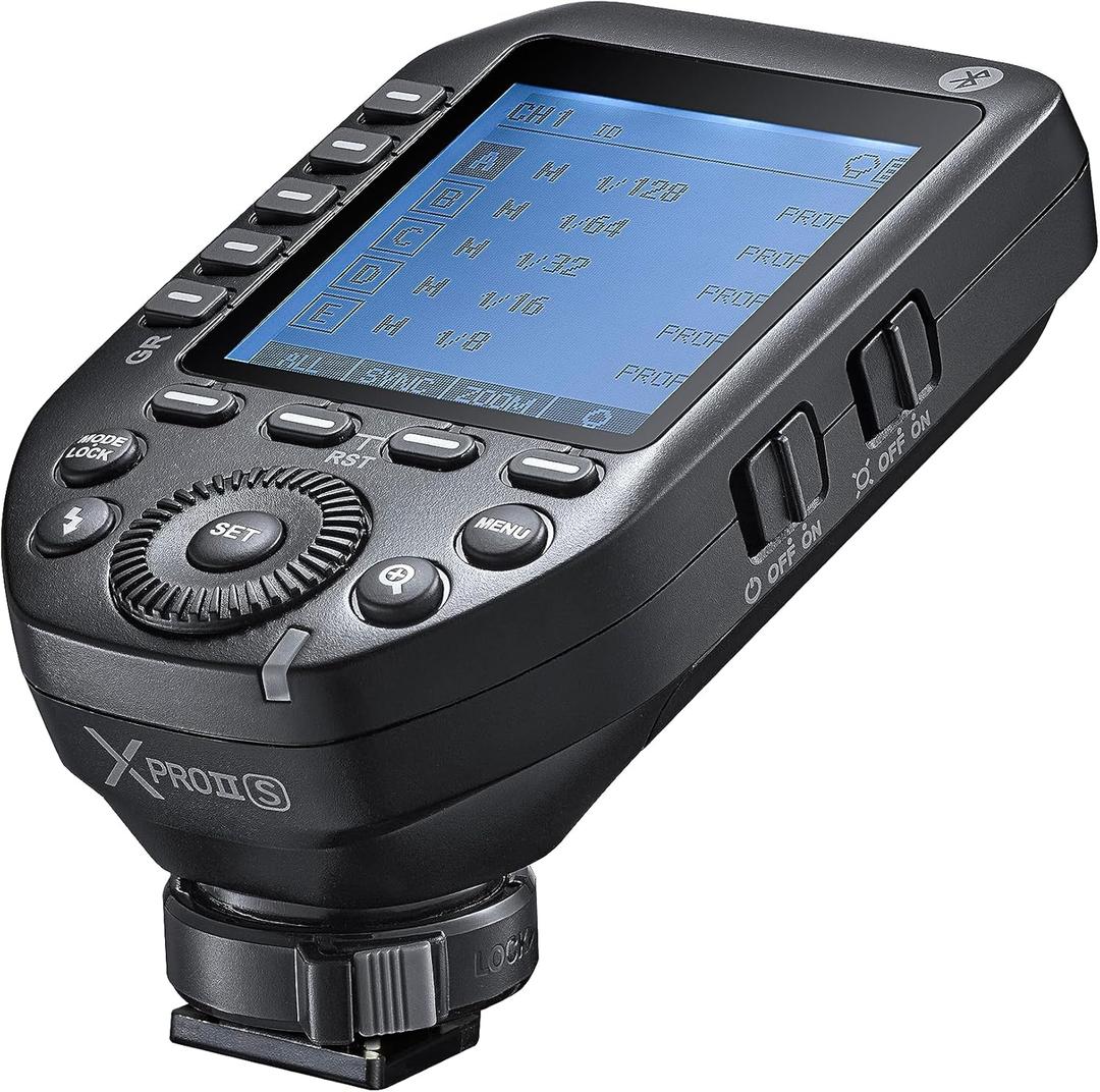 Godox XproII-S TTL II 2.4G Wireless Flash Trigger High Speed Sync 1/8000s X System High-Speed with Big LCD Screen Transmitter for Sony DSLR Camera