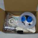 Soap Dispenser for Kitchen Sink, Built in Sink Soap Dispenser (Brushed Nickel), Countertop Soap Dispenser Pump with 47" Extension Tube kit, No Need to Fill Little Bottle Again (Longer Thread Shaft)