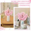 Tigeen 36 Pcs Artificial Cherry Blossom Flower Silk Cherry Blossom Branches 15.7 Inch Fake Floral Branches Bundles Faux Flower Stems for Vase Home Wedding Table Centerpiece (Pink)