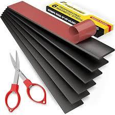 Magnetic Strips 11 Pack Flexible Magnetic Tape with Adhesive Backing Magnet Strips (Each 6" x 1", 0.08" Thickness) Heavy Duty and Strong Magnet Tool
