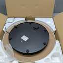 Fotoconic White Electric Motorized Rotating Turntable Display Stand, 24 Inch / 60cm Diameter, 180 Lb Centric Loading for Shop Display