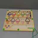 Magnetic Color & Number Maze - Montessori Wooden Color Matching Learning Counting Puzzle Board - Toddler Fine Motor Skills Toys for Boys Girls 2 3 4 Years Old