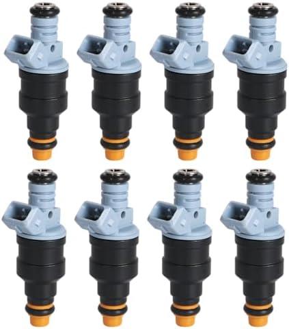 Riyhch 8 Pcs Fuel Injector F1TZ9F593D Fit for Ford F-250 1991-1996, for F-250 HD 1997, for F-350 for F-53 Motorhome Chassis for F-Super Duty 1991-1997, for Ford E-350 Econoline 1995-1996, V8 7.5L