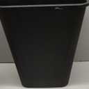 Amazon Basics Rectangular Commercial Office Wastebasket, Easy to Clean, Space-Saving, 10 Gallon, Black