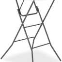 32" Round Folding Table, Portable Bar Height Folding Table with Detachable Legs, Round Foldable Table with HDPE Top for Standing Parties, Balcony, Event, Indoor Outdoor Use (White, 1 Pack)