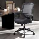 BOLISS Office Chair Mesh Ergonomic Super Soft Thick and Wide Cushion Computer Desk Chair Height Adjustable Arms and Lumbar Support Reduce Back Pain (Black), 28.1 inches x 25.4 inches x 37 inches