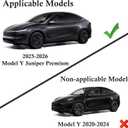 Front License Plate Holder for Tesla 25-26 Model Y Juniper,No Block Camera Visibility,No Drill No Adhesives License Plate Bracket Mounting Kit with Anti-Theft Feature(ONLY Fit Model Y Premium)
