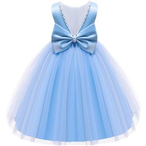 Jup'Elle Baby Girl Dresses Pageant Party Wedding Flower Girl Dress (Blue, M)