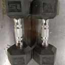 Saorzon Dumbbells Set of 2 , 15 LBs, Exercise Fitness Dumbbell for Home Gym Free Weights Hand Hex Dumb Bells