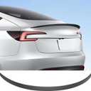 Spoiler for Tesla Model 3 2025 2024 Performance Spoiler Wing ABS Rear Trunk Lip Tail Lid for Model 3 Highland (Matte Carbon Fiber)