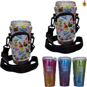 Cruise Ship Essentials Cup Sling Cruise Essentials 2026. Caribbean Cruise Must Haves. Cruise Ship Essentials 2026, Caribbean Royal, Caribbean cruise essentials 2026 (2-Pack) (Vacay - White)