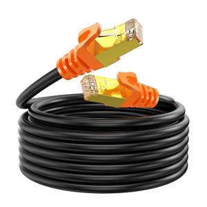 Cat 7 Ethernet Cable 200 FT, High Speed Internet LAN Cable, Outdoor&Indoor, Shielded Ethernet Cord UV Resistant Waterproof Buried-able Network Cord for Router, Modem, PS4/5, Xbox, Gaming,TV