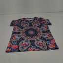 Mandala Shirt for Women Lotus Flower Graphic Tees Short Sleeve Casual Mandala T Shirts Tops (Small, Floral)