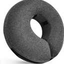 Katoggy Inflatable Dog Recovery Collar,Soft Blow-up Protective Recovery Dog Cone,Pet Donut Cone Collar,Comfy Elizabethan Collar After Surgery for Medium Dog to Prevent from Biting & Scratching,Small (Small (Neck: 6"-11"), Dark Grey)