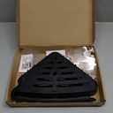 Sotfamily Plastic Shower Caddy Corner (for 90 Only), 4 Pack Adhesive Corner Shower Shelves for Bathroom Organizers and Storage, Black