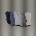 Susurration Muslin Baby Drool Bibs 6Pack Soft Square Adjustable Baby Bandana Bibs for Unisex Girls & Boys (Blue)