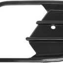Fog Light Grill Front Lower Bumper Fog Light Cover Inserts No.GJ5Z17K946AA for Ford Escape 2017-2019 Black ABS 1 Pcs Front Right Car