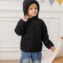 BFUSTYLE Toddler Winter Coats Hooded Infants Fleece Jacket Thickened Jacket for Baby Girls Boys 1-5T