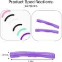 3 x Eyelash Curler Refills Compatible with revlon,Eyelash Curler Pads 24PCS,Silicone Lash Curler Refill Pads Compatible with revlon (Colorful)