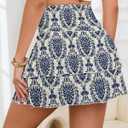 Bsubseach Flowy Shorts for Women High Waist Ruffle Mini Skirts Teen Girls Casual Boho Flowy Skirt Golf Tennis Skort (M)